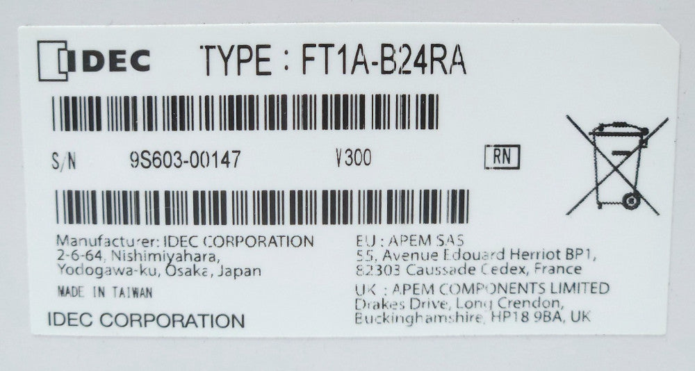 IDEC FT1A B24RA AMART AXIS Ethernet PLC Control Module 24 VDC