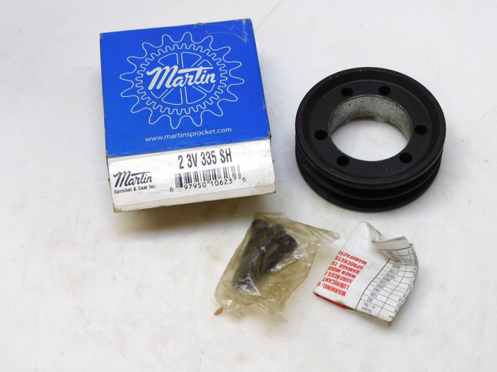MARTIN 2 3V 335 SH 2-GROOVE V-BELT PULLEY