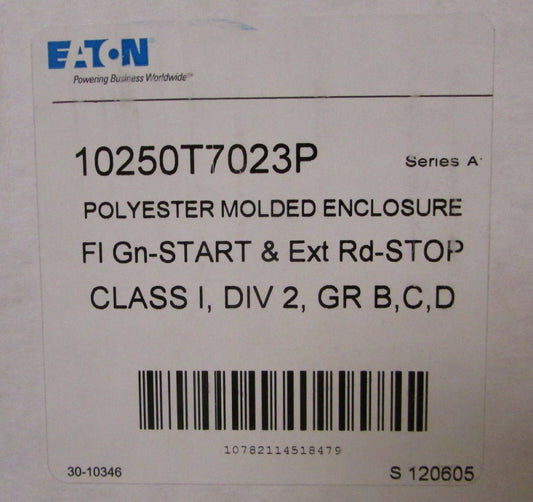 EATON CUTLER HAMMER 10250T7023P START STOP Polyester Push Button Control Station