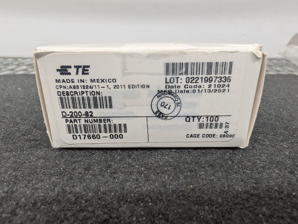 New, AMP/Tyco, D-200-82, CONN SPLICE 20-26 AWG CRIMP - Lot of 4