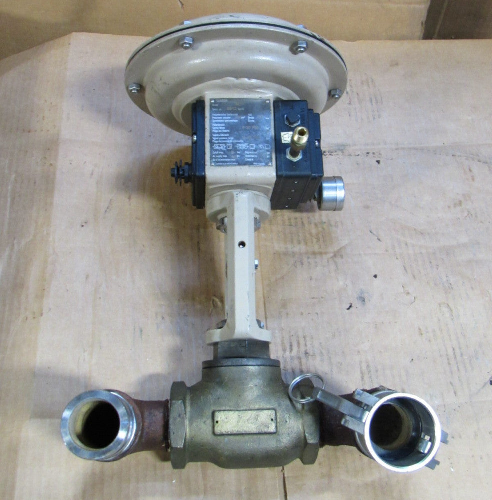 SAMSON ACTUATOR CONTROL VALVE 3277 CL300 1-1/2"NPT B148 W/ POSITIONER 3760