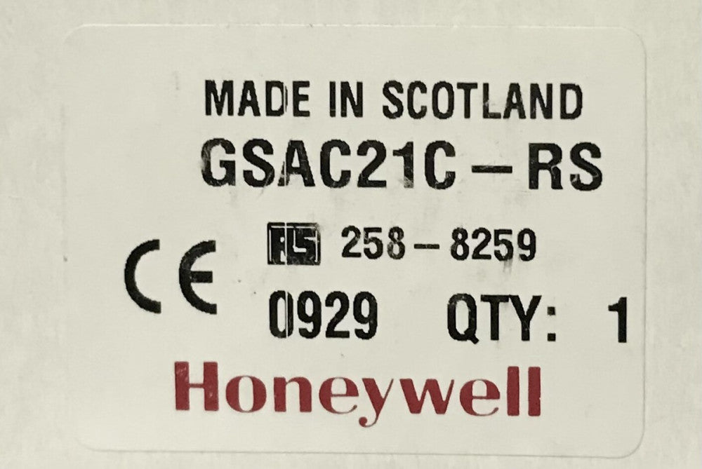 HONEYWELL GSAC21C RS RS Components 258 8259 Limit Switch EN50041-5-1 A600 Q300 