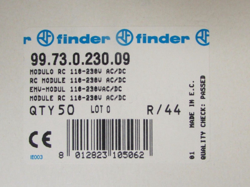FINDER 99 73 0 230 09 110 230 V AC DC RC Module *PRICED PER EACH*