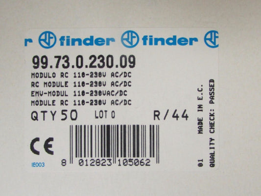 FINDER 99 73 0 230 09 110 230 V AC DC RC Module *PRICED PER EACH*