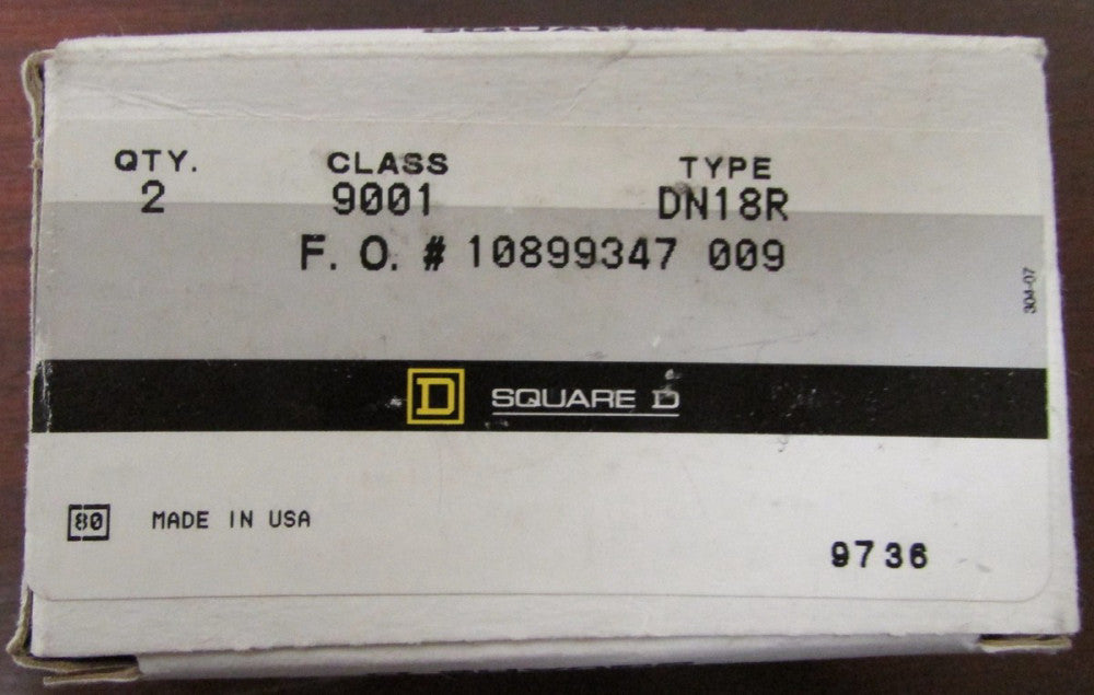 SQUARE D 9001 DN18R Plastic Red 22MM STOP Legend Plate *PRICE PER EACH*