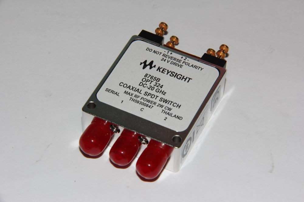 Keysight 8765B OPT 324 DC-20GHz Coaxial SPDT Switch "NEW"