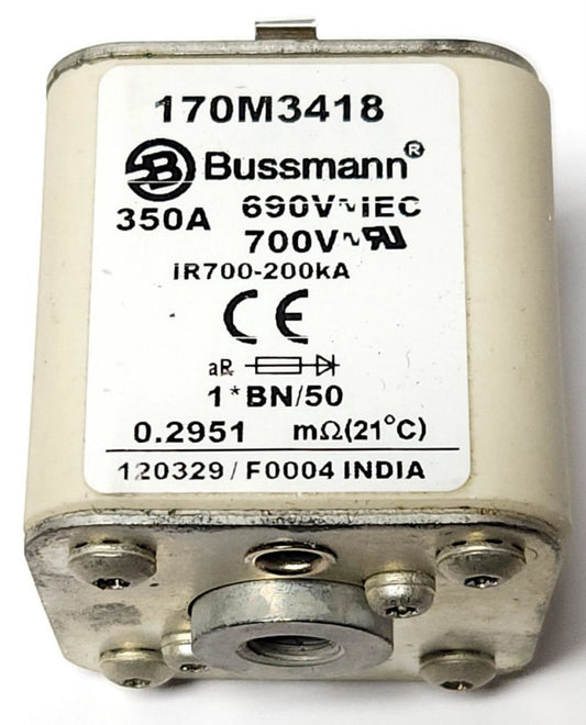 EATON COOPER BUSSMANN 170M3418 TYPOWER ZILOX 350 AMP Fuse 690 VAC