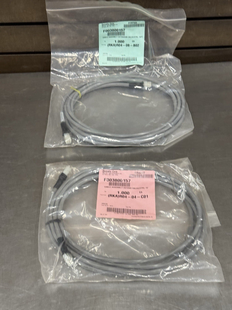 Lot of 2 - Siemens Dematic F003800157 Cable Assembly Extension 12ft - New