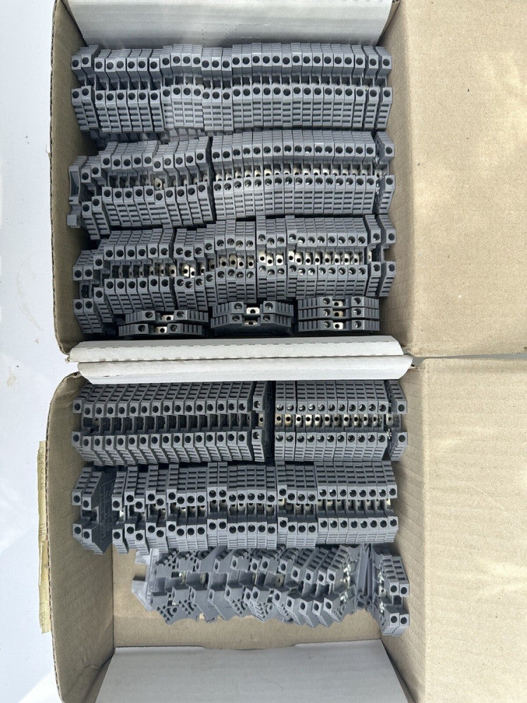 Lot Of 170 DINnectors DN-T12 Terminal Block EURO 2.5 Unused  24-12AWG-20A-600V