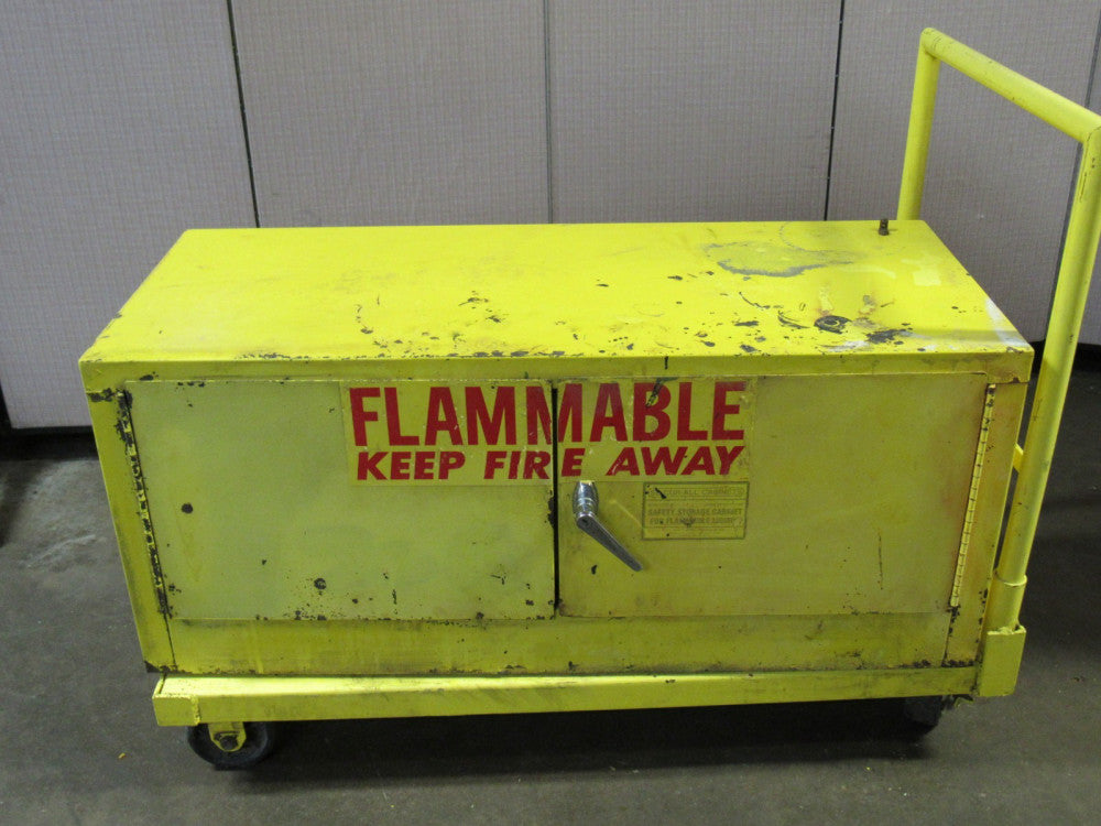 SECURALL 12 GAL GALLON FLAMMABLE LIQUID STORAGE CABINET 1 SHELF 43X18X18