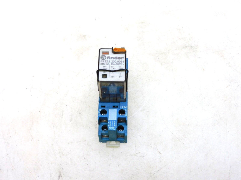 FINDER 55.32.8.230.0054 RELAY 10A 230VAC W/ BASE 94.82 10A 300V