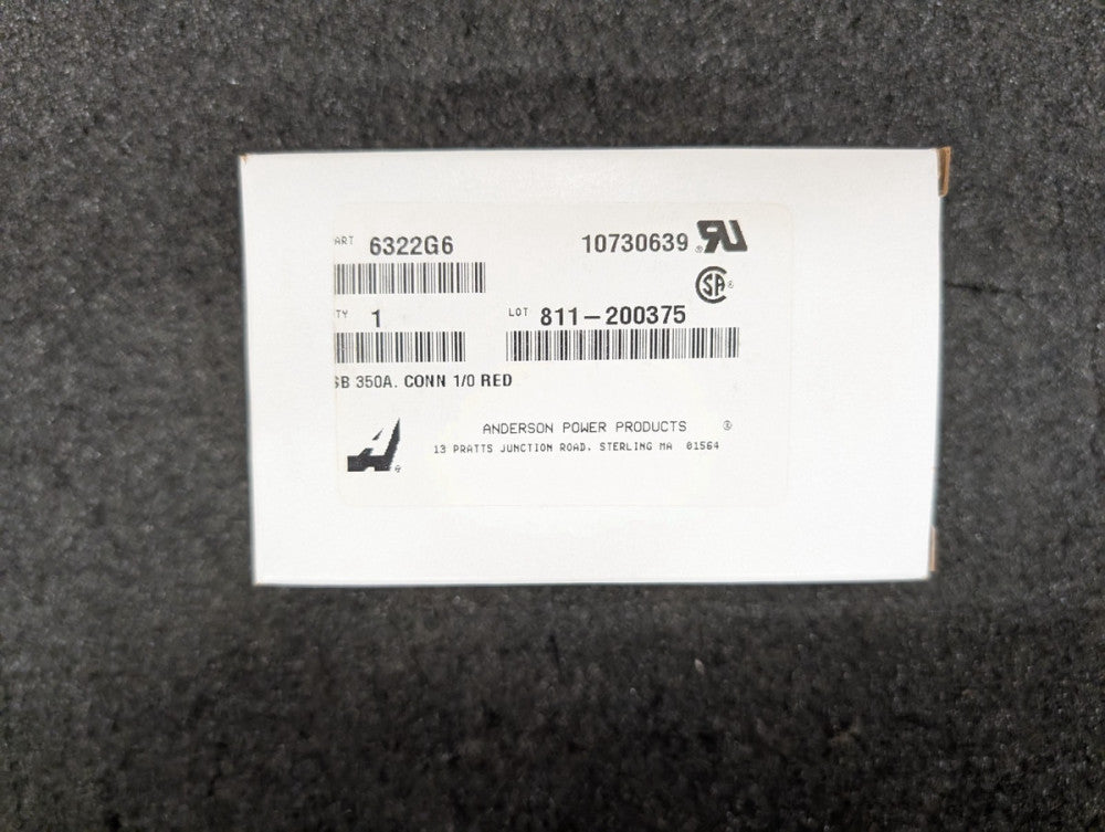 New, Anderson Power Products, 6322G6, Heavy Duty Power Conn. SB350 RED 1/0 AWG