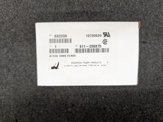 New, Anderson Power Products, 6322G6, Heavy Duty Power Conn. SB350 RED 1/0 AWG