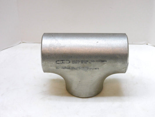 CID 316L Stainless Steel Weld Tee 2" SA-403WPW SCH40S