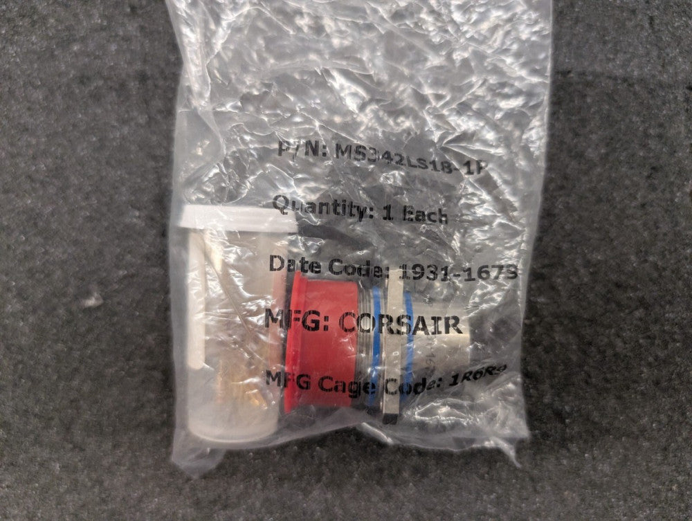 New, Corsair, MS3452LS18-1P, Circular MIL Spec Connector 5015 RR 10#16 PIN RECP