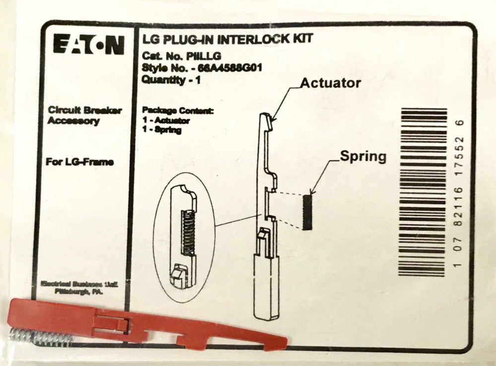 EATON PIILLG Typ LG Plug In Interlock Kit For LG Frame Circuit Breaker 66A458801