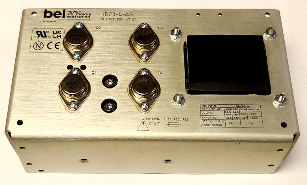 BEL POWER ONE HD28 4 AG Power Supply Input 100-120 220-240 VAC Output 28 VDC