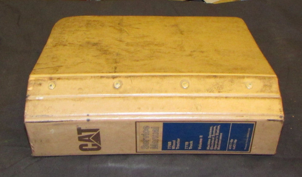 SET CATERPILLAR 4YC1 UP 6JC1 UP 776B Wheel Tractor 777B Truck Service Manual 1&2