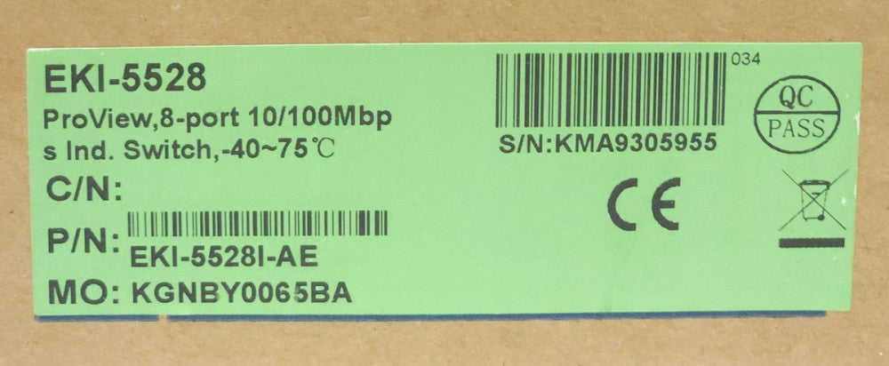 ADVANTECH EKI 5528 AE Provider Unmanaged 8 Port 10/100Mbps Ethernet Switch EKI