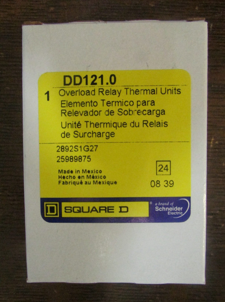 SQUARE D DD121.0 Thermal Overload Relay Heater Element DD121 0