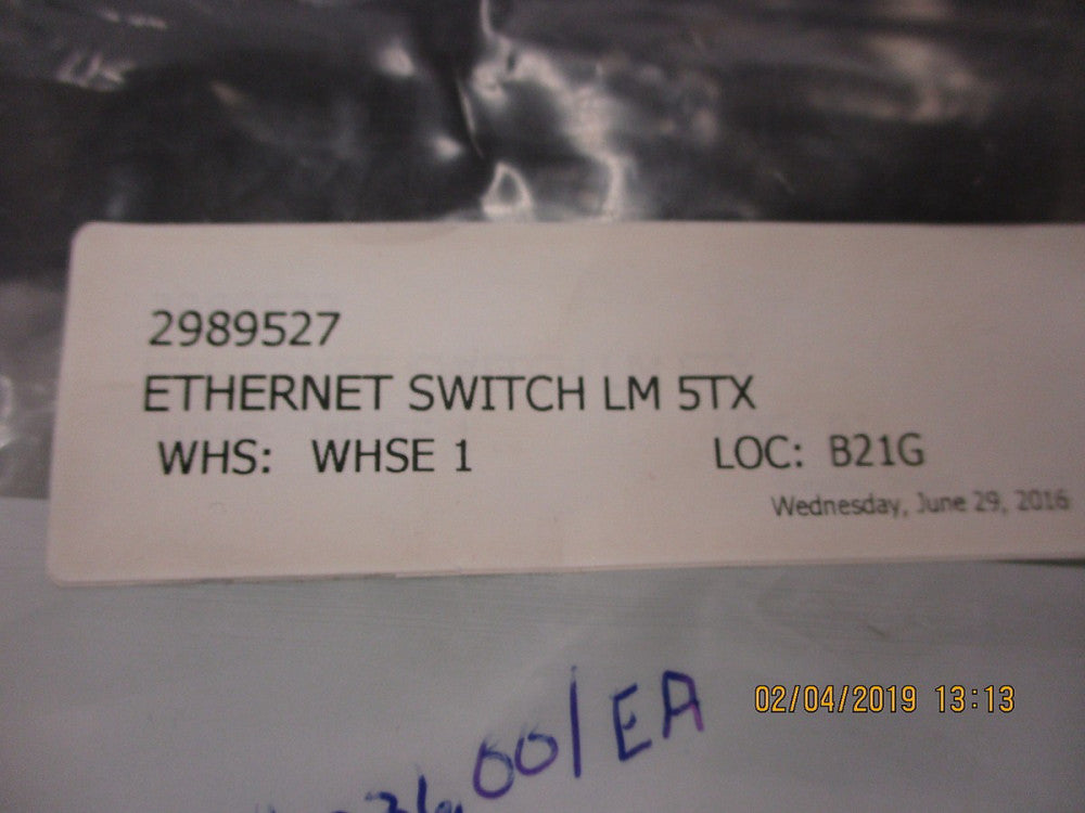 2989527 Phoenix Contact Ethernet Switch, Lean-Managed, 5 RJ45 Ports BRAND NEW!