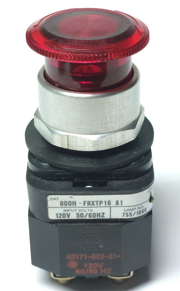 ALLEN BRADLEY 800H FRXTP16RA 2 Position Twist Release RED Illuminated Push Butto