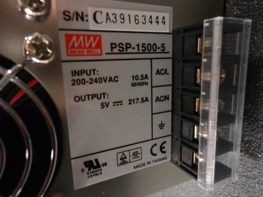 PSP-1500-5 Meanwell 1500 Watt PFC AC/DC BRAND NEW!