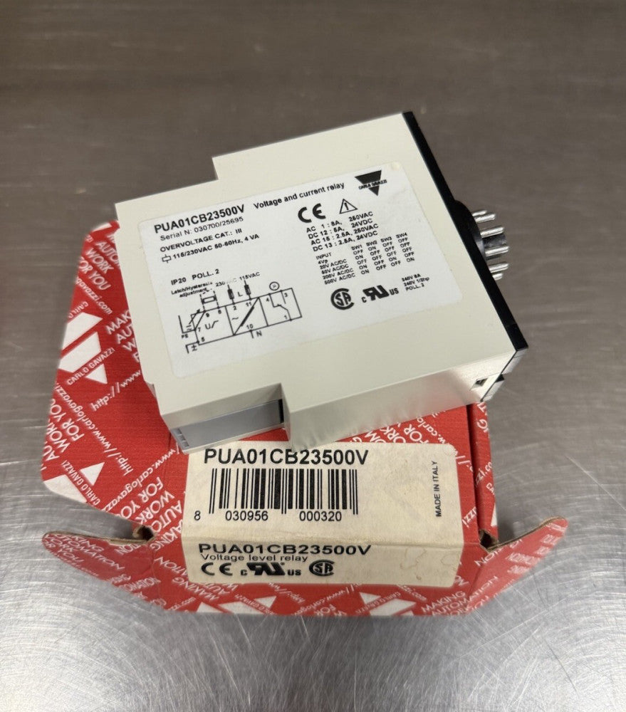 Carlo Gavazzi PUA01CB23500V Voltage And Current Relay - Unused