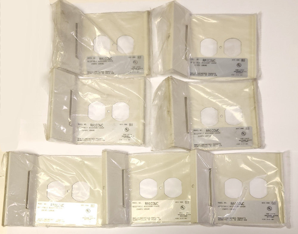LOT OF 7 MARLEY MEC RA1C0WC BASEBOARD Heater RA-1 Receptacle Cover 15 MAP 120