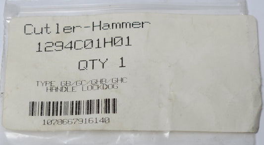 EATON CUTLER HAMMER 1294C01H01 Type GBGC GHB GHC Breaker Handle Lock DOG
