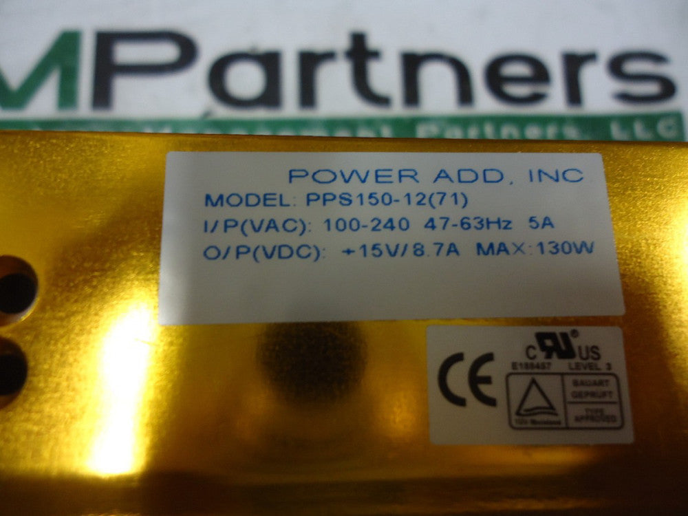 PPS150-12, Power Add, 150 Watt U-channel 15VDC O/P, BRAND NEW!