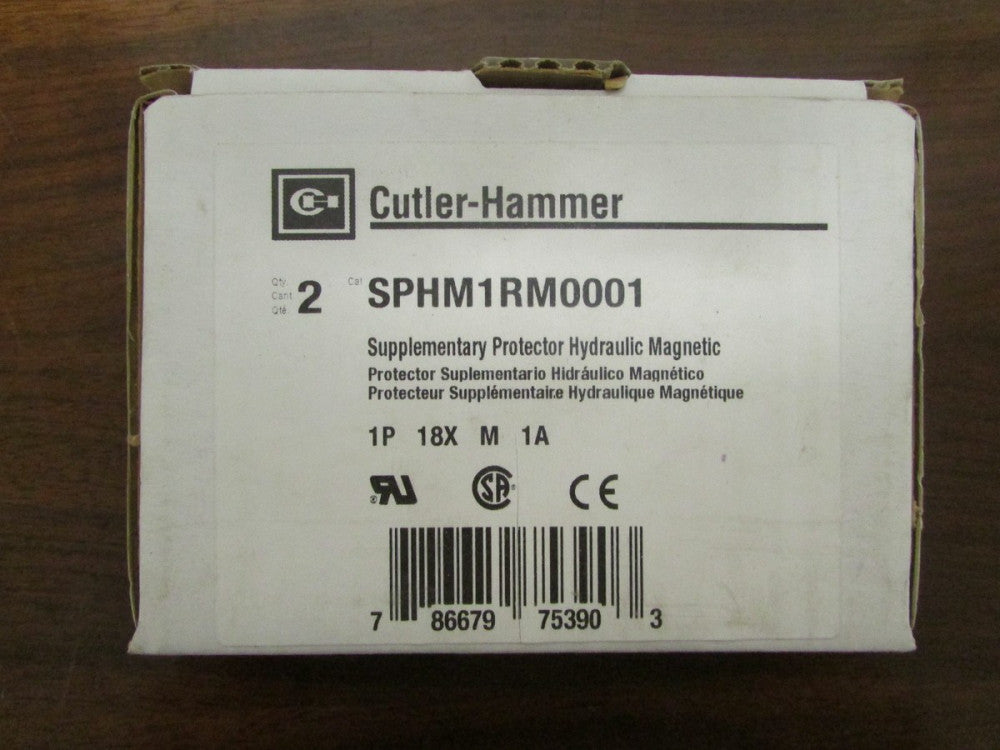 CUTLER HAMMER SPHM1RM0001 Single Pole Hydraulic Magnetic Supplementary Protector
