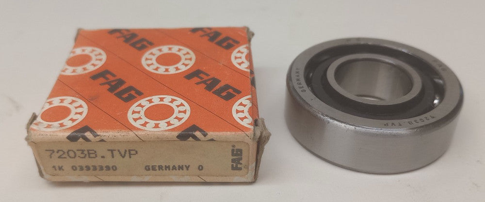 FAG 7203B-TVP Angular Contact Ball Bearing 17mm ID X 40mm OD X 12mm W 7203-B-TVP