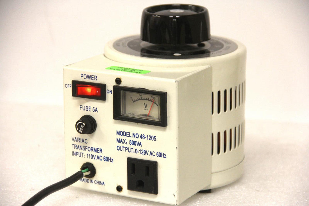 PHILMORE 48-1205 0-120V 500VA Regulating Transformer 110V Input