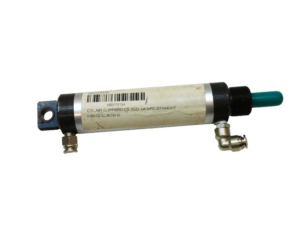 Clippard CS-3521 Air Cylinder 1/4" Pc Straight In Base /Elbow In E0033930