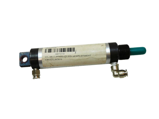 Clippard CS-3521 Air Cylinder 1/4" Pc Straight In Base /Elbow In E0033930