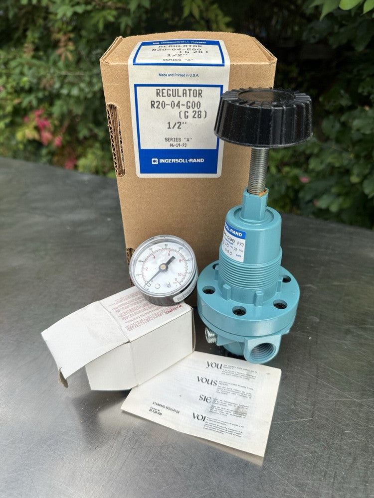 NEW Ingersoll Rand R20-04-G00 Pneumatic Pressure Regulator 1/2" 0-300PSIG