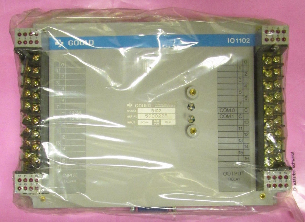Gould Modicon B102 IO1102 DC 24V Input Output Relay Module 