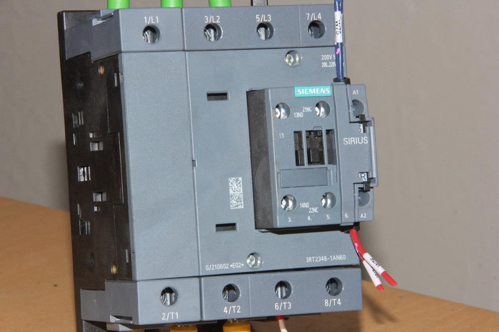 SIEMENS 3RT2346-1AN60 DIN Rail Mount 4-Pole Power Contactor