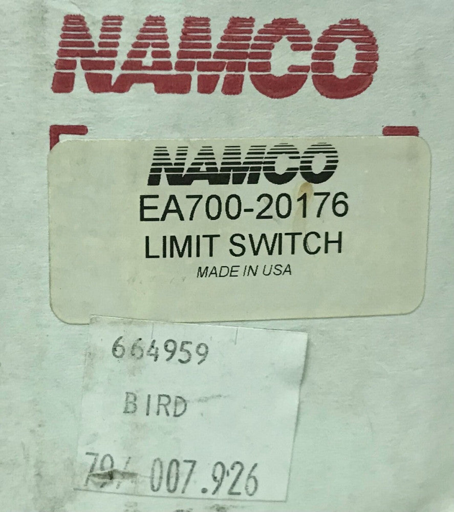 NAMCO EA700 20176 SNAP LOCK Limit Switch 125-600 VAC 125-250 VDC