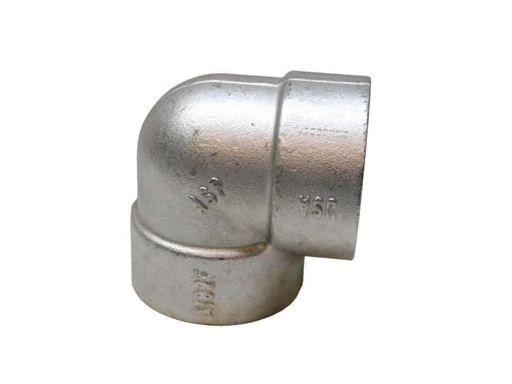 ASP Stainless 90° Elbow Fitting 2" Weld In Socket  A182F F304L/304 B16 3M 3000lb