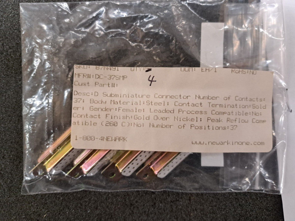 New, SPC Tech, DC-37SMP, D-SUB SOCKET DC-37S-MP NIB