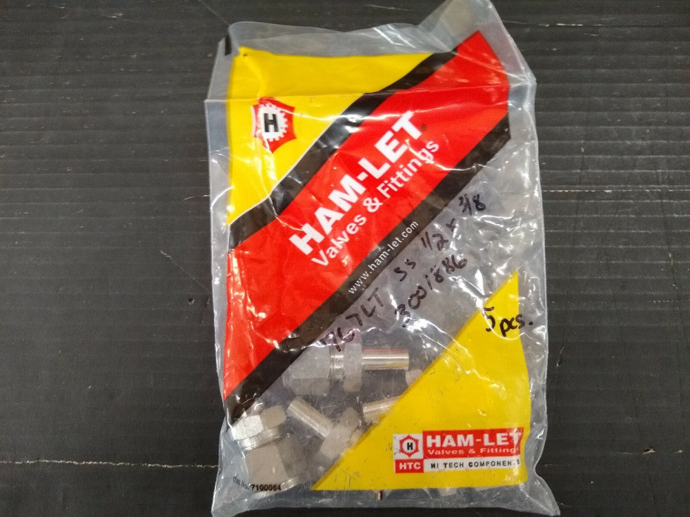 New, Ham-Let, 767LT-SS-1/2 X 3/8, Reducer