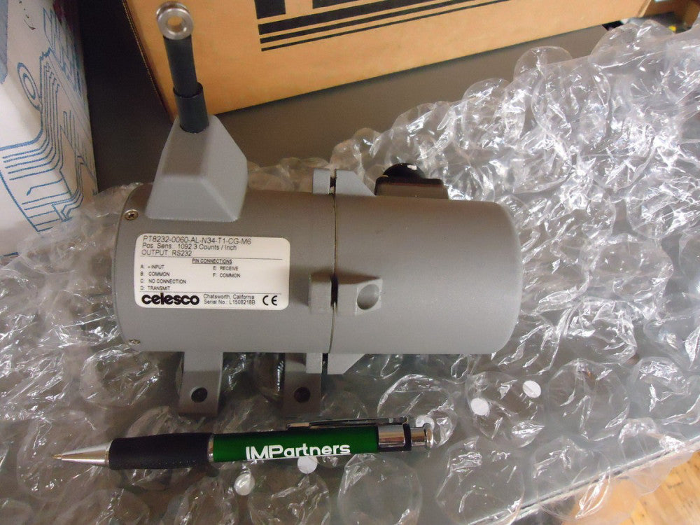 Celesco PT8232-0060-AL-N34-T1-CG-M6 Cable Extension Transducer. Brand New!