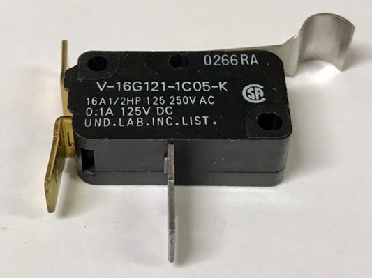 OMRON V 16G121 1C05 K 16 AMP 1/2 HP 0266RA Micro Switch 125 250 VAC 125 VDC