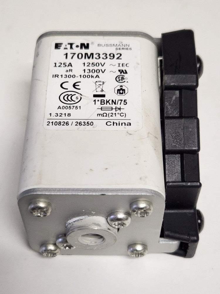 EATON BUSSMANN 170M3392 IR1300 100ka 125 AMP 1250 VAC Fuse