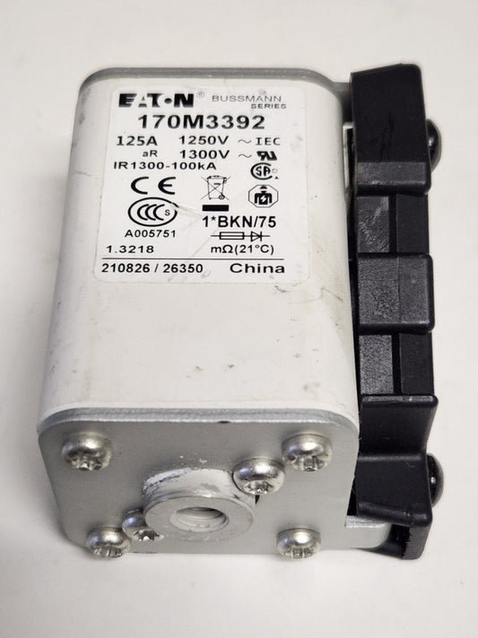 EATON BUSSMANN 170M3392 IR1300 100ka 125 AMP 1250 VAC Fuse