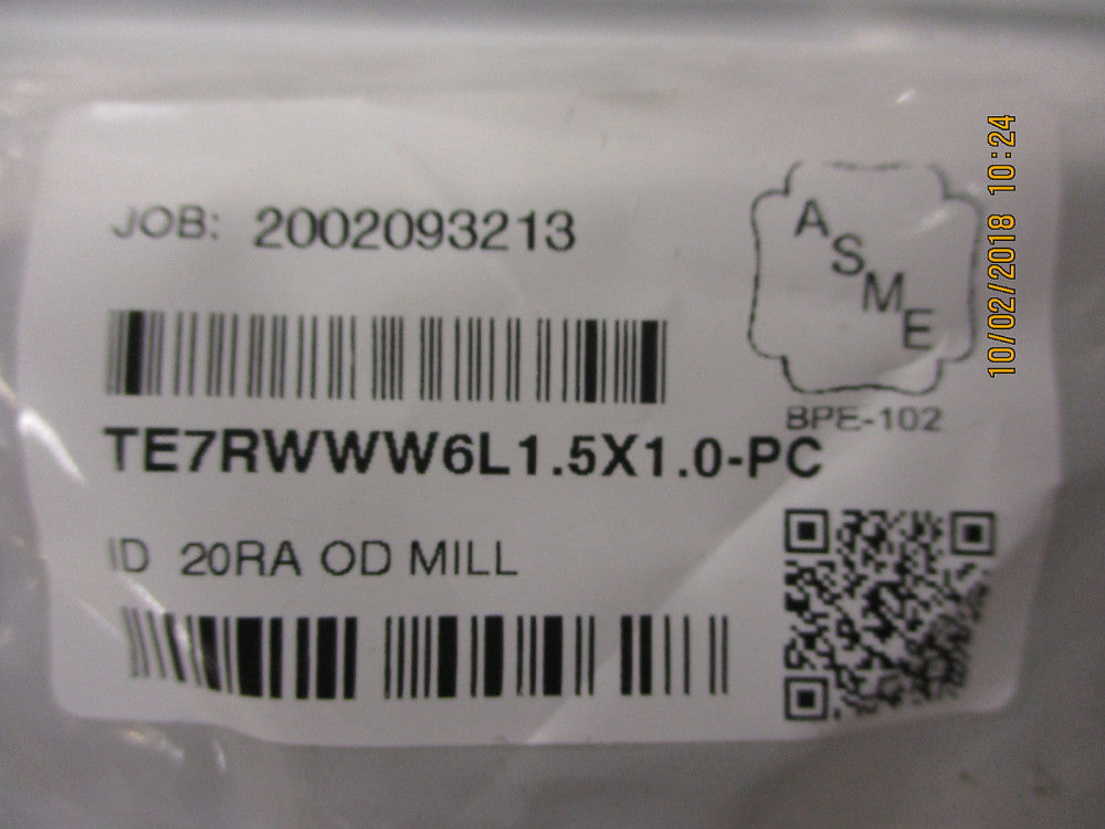 TE7RWWW6L1.5X1.0-PC Maxpure BPE Series 1-1/2 x 1 Reducing Tee, T316L  BRAND NEW!