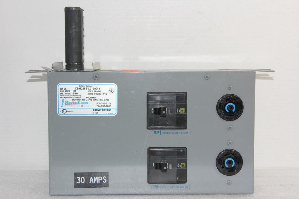 STARLINE CBM225S-L2130D-4 30A 240V Busway Tap Box