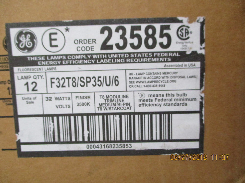 23585 GE Lighting 32 Watt, 3500K, T8 Module Trimline BRAND NEW! Lot of 12